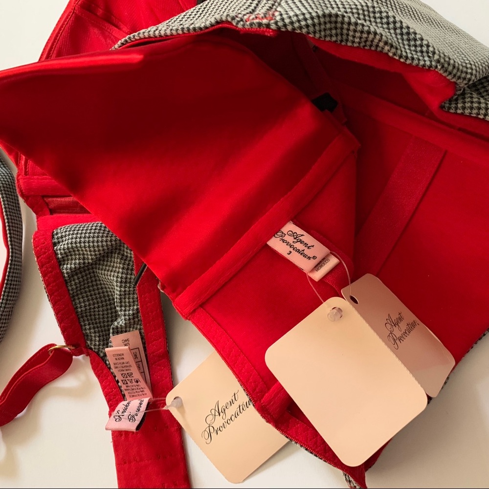 ❌SOLD❌Agent Provocateur Thora set houndstooth - Picture 7 of 8